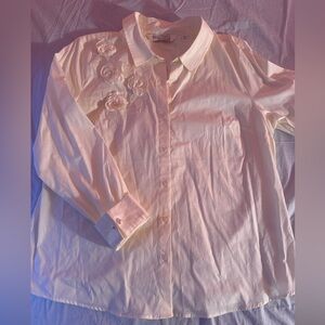 Embroidered Cream shirt